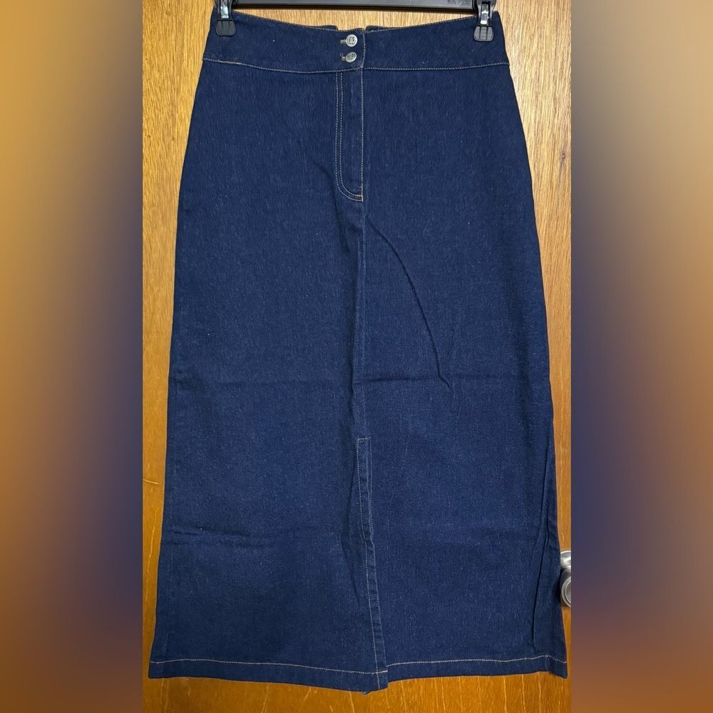 Desert West by Sherry Holt Denim Skirt – Size S – Western Style – 35.5” Long